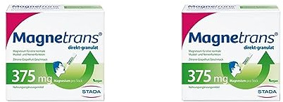 Magnetrans direkt-granulat 375 mg - Magnesiumgranulat zur Einnahme ohne Flüssigkeit - Magnesium für eine normale Muskel- und Nervenfunktion - 1 x 20 Sticks (Packung mit 2)