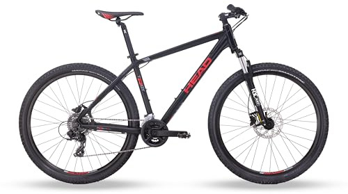 HEAD Unisex - Adulti Troy 2.0 Mountain Bike MTB Nero Opaco Rosso 41