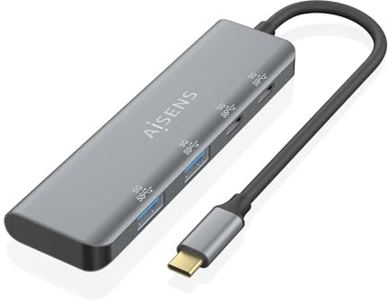 HUB AISENS USB 3.2 GEN1 5G USB-C USB-C/M-2XUSB-C/H-2XUSB-A/H 15CM