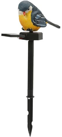 Lumières de figurines d'extérieur, décoration d'oiseaux d'extérieur | Lampe sur piquet LED oiseau | Lampe solaire de jardin sur piquet d'oiseau mignon, Figurine décorative d'oiseau en résine pour jard