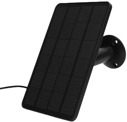 Solpanel för Säkerhetskamera, 10w Ringar Dörrklocka Solpanelladdare Ip66 Vattentät 360° Justerbar Montering 9,8 Fot Kabel (CSP4W-O-B)