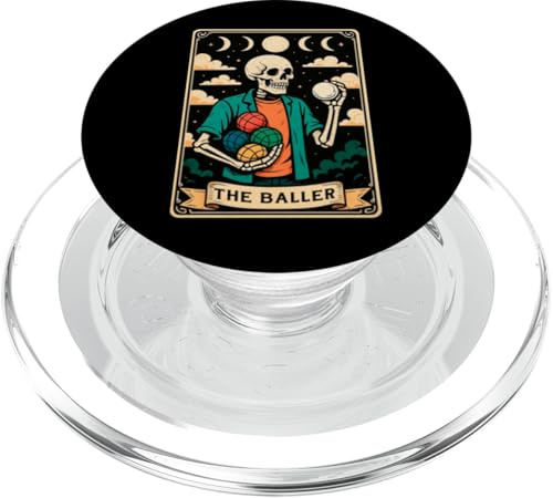 The Baller Bocce Ball Player Tarocchi Witchy Moon PopSockets PopGrip per MagSafe