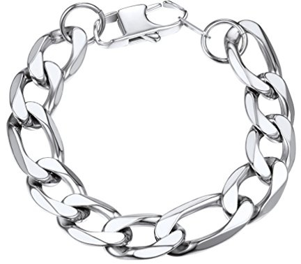 PROSTEEL Tjockt kedjelänk armband 13 mm rostfritt stål män armband kvinnor smycken