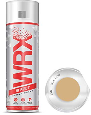 WRX Spray Paint - Gold Leaf - 400 ml Quality Brilliant Colours Perfect Finish Brilliant All Purpose Interior/Exterior, Art, Crafts, Auto, Home Furniture, Garden, Radiator Paint 400ml