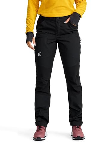 RevolutionRace Damen Nordwand Pro Pants, Hose zum Wandern und für viele Outdoor-Aktivitäten, Jet Black, XS