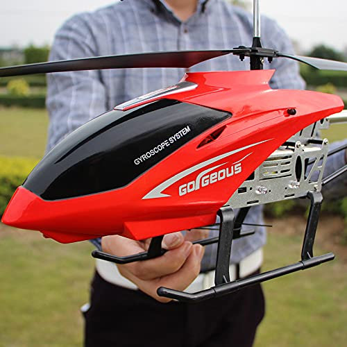 GBARAN RC Aircraft 2.4GHZ Remote Control Helicopter 3.5 Channel Anti-Collision Gyro RC Airplane LED Outdoor Radio Controlled Heli Beginner Teenage Adults Flying Toys