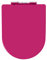 Robuster WC-Sitz mit Absenkautomatik und Schnellverschluss for Familienbadezimmer, ergonomisches Design mit verstellbaren Scharnieren, 6 Farben erhältlich (Color : Rose Red, Size : Onesize)
