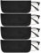 4 Stück Brillenetui Weich,Slip In Eyeglasses Cases Slip In Brillen Sonnenbrillen Beutel Brillenetui Sonnenbrille Schwarzer Aufbewahrungs Brillenbeutelhalter für Lesebrillen-Beutel,Stoff-Brillenbeutel