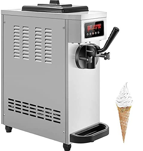 Nuova macchina for gelato commerciale Macchina for gelato commerciale monogusto Macchina for gelato soft da 4,7-5,3 Gal/H, 1800 W