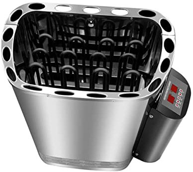 Sauna Room Electric Sauna Stove Sauna Set 200V SPA Sauna Stainless Steel Dry Steam Bath Sauna Oven Cooker with Temperature Control 30-110°F (6KW)