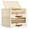 BTGGG NEW Wardrobe Storage Organiser, 2 Pack Large Stackable Storage Drawers Shelves, Plastic Storage Boxes with 1 Flip Lid, Easy Pull Out Drawer Closet Organisers for Bedroom Laundry Room