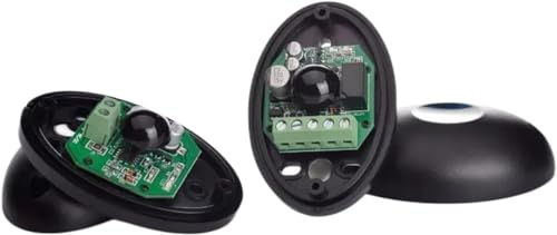 Annlpoy Coppia di Fotocellule Cancello Universali,Kit fotocellula universale a infrarossi, 12/24V AC-DC, sensore di sicurezza con filtro solare,per l'automazione di porte e garage