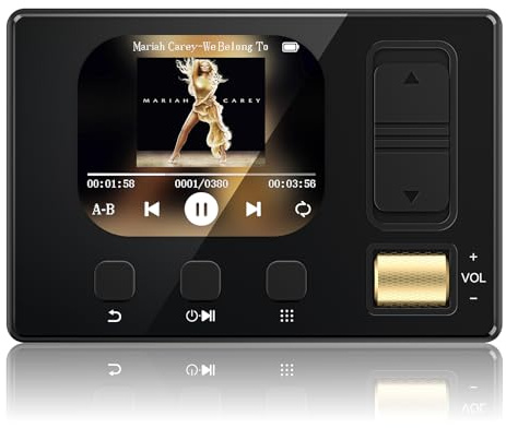 32GB Lettore MP3 con Bluetooth 5.3, Lettore MP3 HiFi, Lettore musicale portatile con equalizzatore e altoparlante, Cuffie cablate, 6 stili musicali, Radio FM, Scheda TF fino a 128GB (Nero)