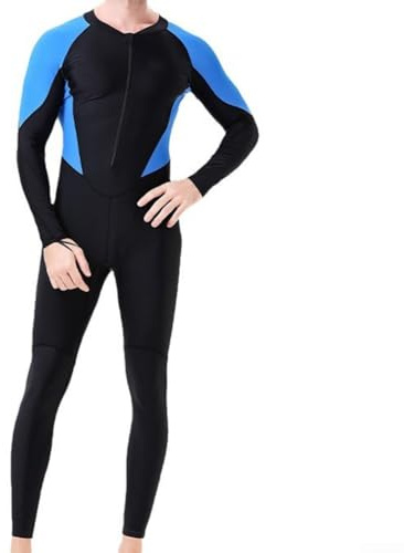 Sawhamale Muta da uomo in neoprene da 1,5 mm con cappuccio, cerniera frontale e coulisse sul polsino, per immersioni, snorkeling, nuoto, surf e altri sport acquatici, nero (S)