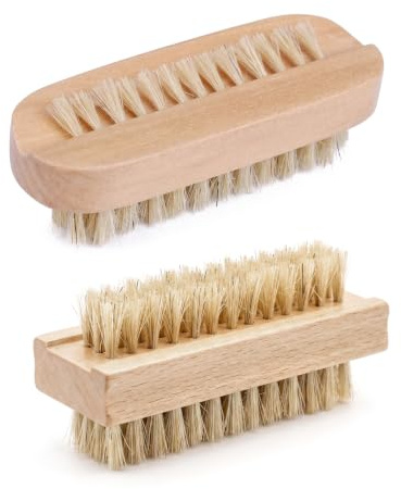 2 Piezas Cepillo Uñas, Cepillo Uñas Manos, Uñas de Madera