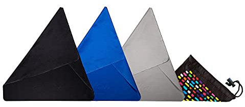 Ed Hicks | Grande Chiffons Microfibre | Lot de 3 | 30x30cm | Nettoyage écran TV, Ordinateur, Tablette sans Trace | Garantie 100 Lavages - Non abrasifs, antistatiques, Doux | Sac de Rangement