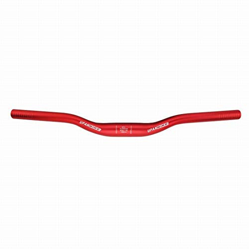 UPANBIKE Kort cykelstyre i aluminium, 31,8 mm x 440 mm, fuchsia | 6061 Aluminiumlegering cykelstyre, 30 mm höjning, 5° backsweep, 22,2 mm änddiameter