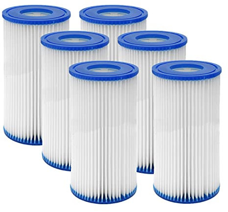 WuYan Tipo A Cartucho 6 Pieces de Filtro de Piscina 29002 Cartucho de Filtro de Bomba para Cartucho Filtro de Piscina Bomba de aspiradora Tale Tale
