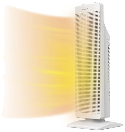 Chauffage d'appoint de Grande Pièce de 65cm, Radiateur Electrique de 2000W, Chauffage Soufflant en Céramique PTC économique et économe en énergie, Chauffage Electrique,Intérieur, Maison,Bureau (Blanc)