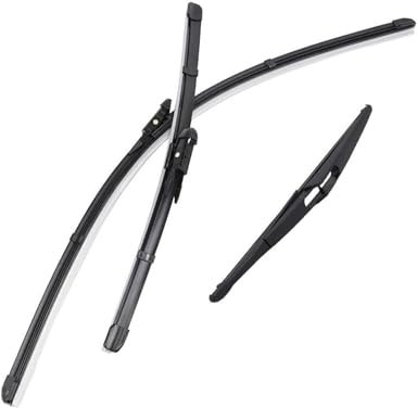 Escobilla limpiaparabrisas para Opel para Corsa E 2015-2018 Parabrisas Ventana Lluvia Cepillos 26+15+12 Juego De Escobillas Limpiaparabrisas Delanteras Y Traseras Limpia Parabrisas