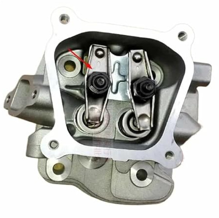 Kit DE Cabeza DE Cilindro GX120 Compatible con GX110 119CC Bloque DE Cilindro BALANCINES MUELLES EXIN Clips DE RETENCIÓN Varilla DE Empuje Tuerca(Type B Kit)