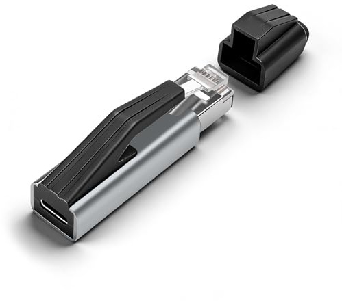 Seminer USB C till Ethernet-adapter, USB-C hona till RJ45 hane Gigabit-kontakt 1 000 Mbps för Chromebook/MacBook Pro, Thunderbolt 3 typ C nätverksdongel