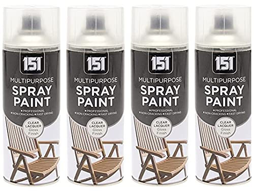 Wilsons Direct 151 Professional Clear Lacquer Multipurpose Spray Bike Van Car Fast Drying 400ml (4)