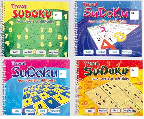Sudoku 1 livre de voyage à spirales, 170 puzzles dans chaque livre d'activité