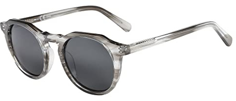 ZENOTTIC Lunettes de Soleil Rondes Polarisées: Vintage pour Hommes Femmes Mode Rétro Protection UV400 - Conduite Voyages Fête