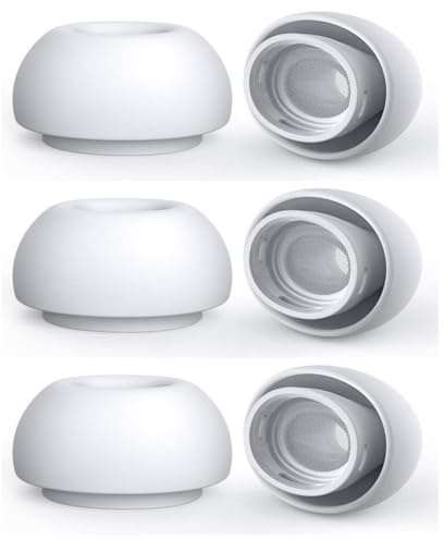 3Paar Ersatz-Ohrstöpsel für Airpods Pro und AirPods Pro 2nd Generation mit Loch zur Geräuschreduzierung