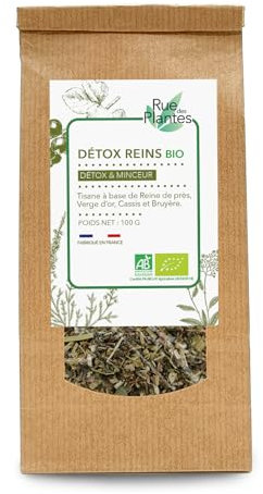 Tisane Détox Reins Bio 100g - Infusion Purifiante Naturelle, Soutien Santé Rénale, Mélange d'Herbes Bienfaisantes