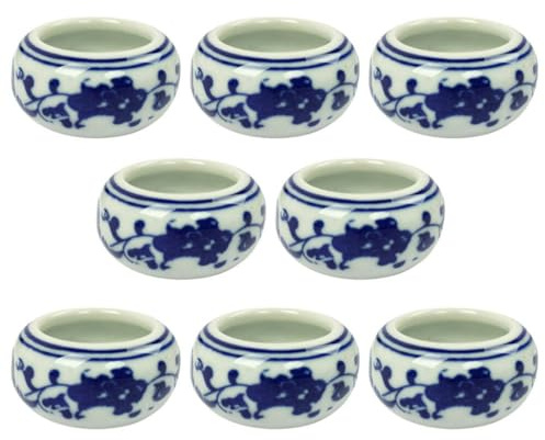 Tofficu Lot de 8 Supports d'encre en Céramique Légers et Portables pour Calligraphie, pour Enseignants et Débutants, Accessoires de Peinture et Écriture Traditionnels