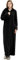 ZFSOCK Damen Morgenmantel Shaggy Extra Lang Flauschig mit Reissverschluss Kapuze Bademantel Plüsch Flanell Microfaser Fleece Winter Cozy Warm Weich Wadenlang Bodenlang Loungewear(Schwarz, L-XL)