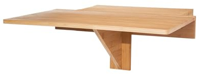 Spetebo Mesa de Pared Plegable de Madera, 60 x 40 cm, para Ahorrar Espacio en Cocina, Comedor, Restaurante, Buffet - Colgante