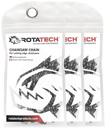 Rotatech 3 Sägeketten .325 1,6 mm 67 TG 40 cm - kompatibel mit Stihl STIHL 3639 000 0067, 024, 026, 028, MS281, MS280, MS271, MS270, MS262, MS261, MS260, MS241, MS240