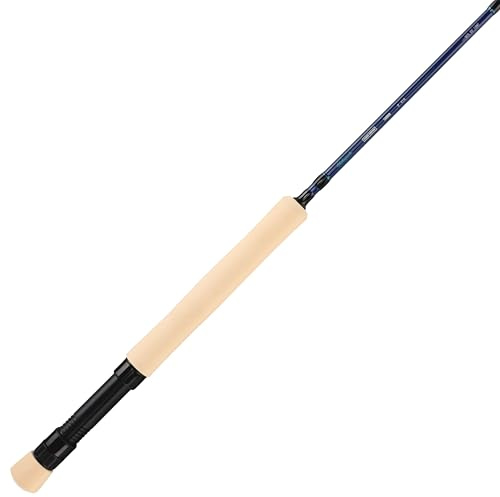 Shakespeare Cedar Canyon Carbon Fly Fishing Rod,4-Piece Lightweight Carbon Composite Blank Medium-Fast Action, Stainless Steel Guides, EVA Foam Handle, Portable Fly Rod for All Skill Levels 8ft 7/8 wt