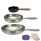 SanheKit Bratpfanne aus 3-lagigem Edelstahl, 30CM, induktionskompatibel, ofen- und grillsicher, schnelle und gleichmäßige Hitze, Töpfe und Pfannen, Bratpfanne, Bratpfanne, Küche, Kochgeschirr