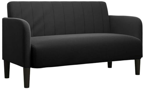 vidaXL Loveseat soffa svart 109 cm sammet