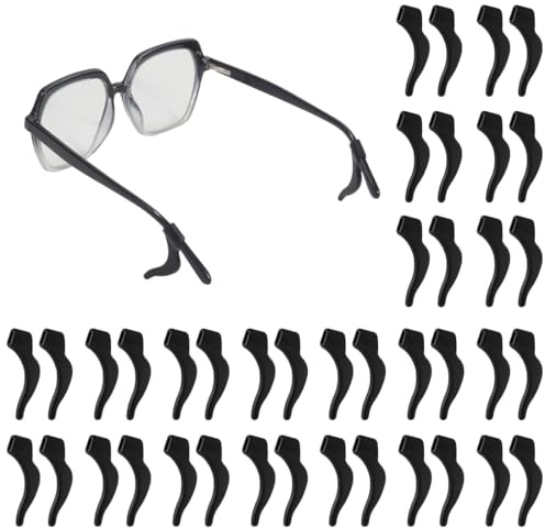 COYUN 20 Paia Ferma Occhiali in Silicone, Antiscivolo Ear Grips Ganci, Reggi Occhiali da Sole
