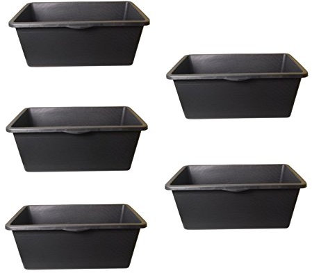 FRONTTOOL Mörtelkasten Profi 90 L, Mörtelkübel, Mörtelwanne, Speiswanne, Speisfass, Speiskübel, Mengen:5