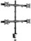 RICOO Monitorhalterung Monitor Halterung 4 Monitore Bildschirmhalterung für 13-27 Zoll PC Bildschirm Ständer TS8411 Arme für Computermonitore Monitor-Arm Stand Tischhalterung Halter Monitorhalter