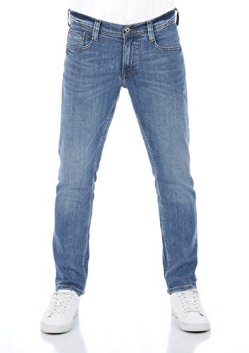 MUSTANG Jeans da uomo stretch Oregon Tapered Fit Jeans Pantaloni Denim Blu Grigio Nero 30 31 32 33 34 36 38 40 42 44, 33W x 36L