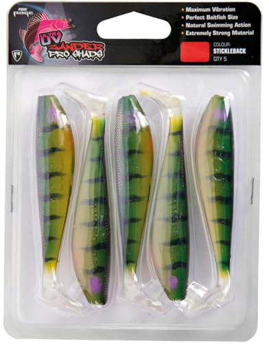 Fox Rage Zander Pro Ultra UV 12cm - 5 Gummifische, Farbe:Stickleback