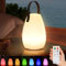 light to hope Lampada da Tavolo Senza Fili Ricaricabile 8 Colori RGB LED Luce Bianca Calda, Impermeabile IP44 con Telecomando Per Interno ed Esterno Ristoranti Giardino 14x20cm