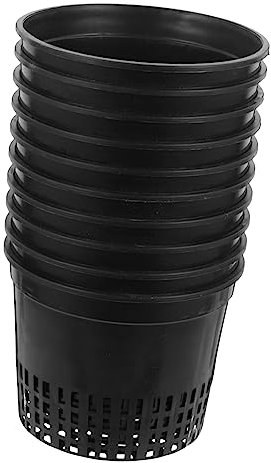 IMIKEYA Lot de 10 Pots Hydroponiques 15 Cm - Panier en Plastique pour Plantes Aquatiques Et Aquaponie - Idéal pour Le Jardinage Et La Culture Hydroponique