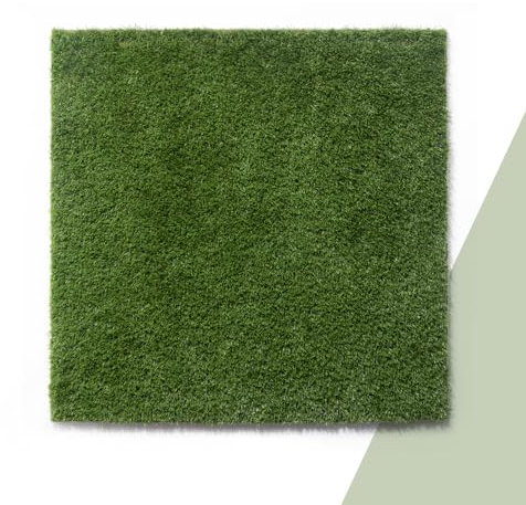 Tappeto Artificiale Tappeto Per Esterni Resistente Alle Intemperie Rivestimento Del Pavimento Del Balcone Tappeto Per Prato Indoor Lavabile Naturale Morbido Natura, Colore:Verde, Dimensione:200x200 cm