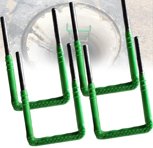 Egress stege för husbil och fönsterbrunnar, halkfri klättringsstege för inomhus loft och utomhustak 4-pack brandstege 20 x 15 x 2 cm säkerhet och design