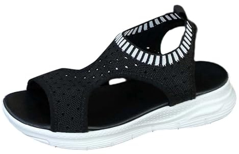Générique Women's Orthopaedic Sandals Comfortable Plantar Fasciitis Slides Open Toe Lightweight Sport Sandal Reduces Stress on Feet, Joints and Back