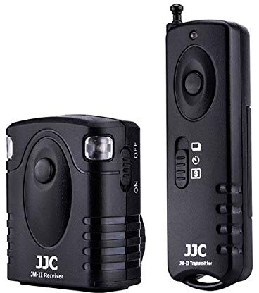 JJC JM-PK1II Inalámbrico Mando a Distancia para Nikon Z5II Z50II, Fujifilm X-E4 X-T200 X-S10 X-S20, Pentax K-70 KP (30Metros, 433mHz) Compatible con Nikon MC-DC3 & Pentax CS-310 Cable Interruptor