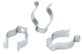 WITTKOWARE 10x Tool Clips, Federklemmen aus Federstahl, verzinkt, offen, z.B. für Kabel oder Rohre, Spannbereich-Ø 28-31mm
